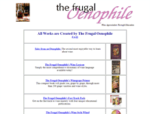Tablet Screenshot of frugal-wine.com